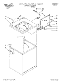 TOP AND CABINET Diagram and Parts List for LBR1121EW0  Whirlpool Washer