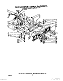 WASHER/DRYER CONTROL PANEL Diagram and Parts List for LT5000XVW0  Whirlpool Washer Dryer Combo