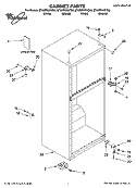 Part Location Diagram of 2262163 Whirlpool Service & Wiring Sheet