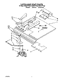 LATCH AND VENT Diagram and Parts List for KEBS177YWH2  KitchenAid Wall Oven
