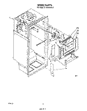 LINER Diagram and Parts List for ET18XKXRWR3  Whirlpool Refrigerator