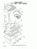 SHELF PARTS Diagram and Parts List for W2RXNMMWL02  Whirlpool Refrigerator