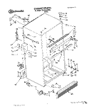 CABINET Diagram and Parts List for 3HKGN500000  Whirlpool Refrigerator