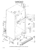 CABINET Diagram and Parts List for KTRF22MTAL00  Whirlpool Refrigerator