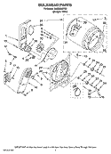 BULKHEAD PARTS, OPTIONAL PARTS (NOT INCLUDED) Diagram and Parts List for YNED5200TQ0  Amana Dryer