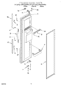 FREEZER DOOR Diagram and Parts List for 3VED29DQFN00  Whirlpool Refrigerator