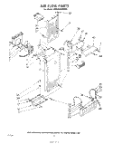 AIRFLOW Diagram and Parts List for EHD252SMWR1  Whirlpool Refrigerator