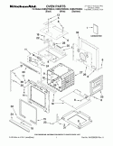 OVEN PARTS Diagram and Parts List for KEBS278SSS04  KitchenAid Wall Oven
