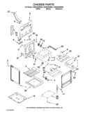 CHASSIS PARTS Diagram and Parts List for KERS303BWH0  KitchenAid Range