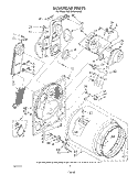 SECTION Diagram and Parts List for KEYE850VHT0  KitchenAid Dryer
