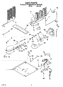 UNIT, OPTIONAL Diagram and Parts List for RT18DKXKQ00  Roper Refrigerator