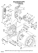 BULKHEAD PARTS Diagram and Parts List for WGD5520SQ0  Whirlpool Dryer