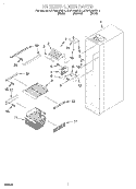 FREEZER LINER Diagram and Parts List for KSFS20QEAL1  KitchenAid Refrigerator