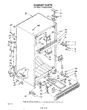 CABINET Diagram and Parts List for ET20MKXLWR0  Whirlpool Refrigerator