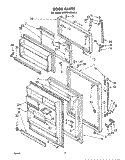DOOR Diagram and Parts List for EHT201ZKWR1  Whirlpool Refrigerator