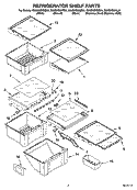 REFRIGERATOR SHELF PARTS Diagram and Parts List for GS6SHEXNL01  Whirlpool Refrigerator