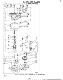 GEARCASE Diagram and Parts List for LA6400XKW0  Whirlpool Washer
