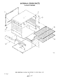 INTERNAL OVEN Diagram and Parts List for SF302ESRW5  Whirlpool Range