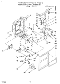 Part Location Diagram of 2177149 Whirlpool Water Dispenser Arm - White
