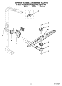 UPPER WASH AND RINSE PARTS Diagram and Parts List for KUDK03CTBL0  KitchenAid Dishwasher