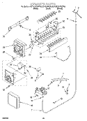 ICEMAKER, OPTIONAL Diagram and Parts List for KSRS27FGBL02  KitchenAid Refrigerator