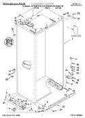 CABINET, LITERATURE Diagram and Parts List for KSSS48MHT00  KitchenAid Refrigerator
