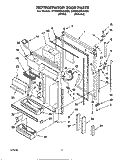 REFRIGERATOR DOOR Diagram and Parts List for ET25DQRAW00  Whirlpool Refrigerator