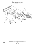 CONTROL PANEL Diagram and Parts List for RJE3750W2  Whirlpool Range