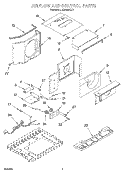 AIRFLOW AND CONTROL Diagram and Parts List for ACQ082XJ0  Whirlpool Air Conditioner