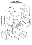 OVEN PARTS Diagram and Parts List for RS696PXGQ14  Whirlpool Range