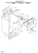 LINER Diagram and Parts List for 8ET20NKXAN00  Whirlpool Refrigerator