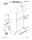 CABINET Diagram and Parts List for ET18NKXDG03  Whirlpool Refrigerator