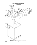 TOP AND CABINET , LITERATURE AND OPTIONAL Diagram and Parts List for LA5700XSW0  Whirlpool Washer