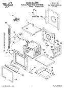 OVEN PARTS Diagram and Parts List for YGBS307PDB9  Whirlpool Wall Oven
