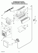 ICEMAKER PARTS, OPTIONAL PARTS (NOT INCLUDED) Diagram and Parts List for KSRG25FVMS01  KitchenAid Refrigerator