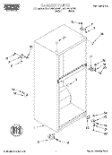 CABINET Diagram and Parts List for RT14WKYGW01  Roper Refrigerator