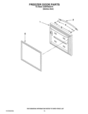 FREEZER DOOR PARTS Diagram and Parts List for G20EFSB23S10  Whirlpool Refrigerator