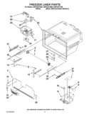 FREEZER LINER PARTS Diagram and Parts List for GI5FVAXYQ00  Whirlpool Refrigerator