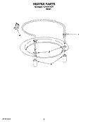 HEATER PARTS Diagram and Parts List for DU1055XTSD2  Whirlpool Dishwasher