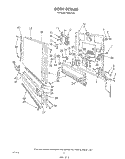 DOOR Diagram and Parts List for 8585L30  Roper Dishwasher