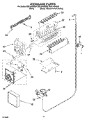 ICEMAKER PARTS, OPTIONAL PARTS (NOT INCLUDED) Diagram and Parts List for ES5LHAXSQ01  Whirlpool Refrigerator