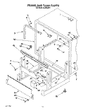 FRAME AND TANK Diagram and Parts List for KUDB230Y1  KitchenAid Dishwasher