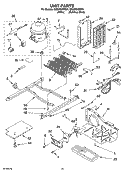 UNIT PARTS Diagram and Parts List for ID5GFGXRS01  Whirlpool Refrigerator