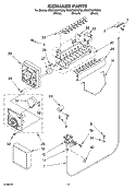ICEMAKER PARTS, PARTS NOT ILLUSTRATED Diagram and Parts List for ED5CHQXKB03  Whirlpool Refrigerator