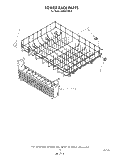 LOWER RACK Diagram and Parts List for KUDS21MS2  KitchenAid Dishwasher