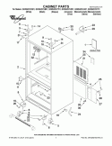 CABINET PARTS Diagram and Parts List for GX5SHDXVA01  Whirlpool Refrigerator