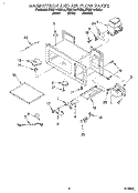 MAGNETRON AND AIR FLOW Diagram and Parts List for KHMC107BWH4  KitchenAid Microwave