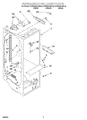 REFRIGERATOR LINER Diagram and Parts List for KSRS25KGBT02  KitchenAid Refrigerator