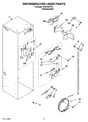 REFRIGERATOR LINER PARTS Diagram and Parts List for KSSP48QTS02  KitchenAid Refrigerator