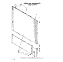 DOOR AND PANEL Diagram and Parts List for KUDA22SWWH0  KitchenAid Dishwasher